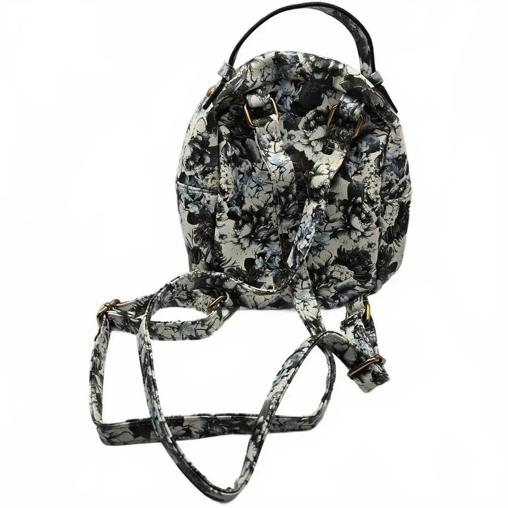 Betsey Johnson Kitsch Puppy Mini Backpack Blue Rose Floral Dog Aesthetic Kawaii